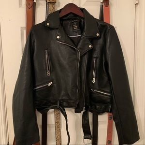 ZARA | Faux Leather Moto Jacket